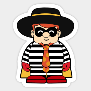 Funny Fat Hamburglar Sticker